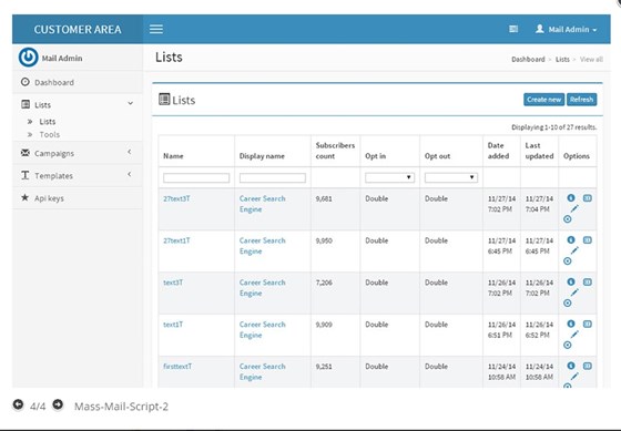 Mass Mailing Software: Mass Mailing Software, PHP Mass Mail Script